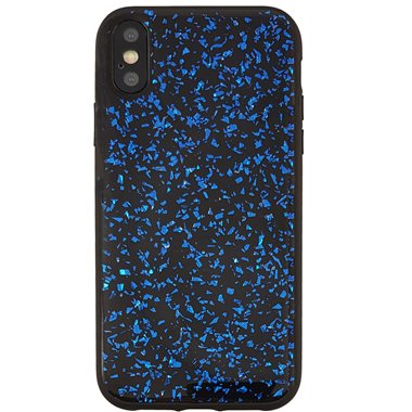 UUNIQUE Apple iPhone XS Max Hard-Cover Glitter Black/Blue