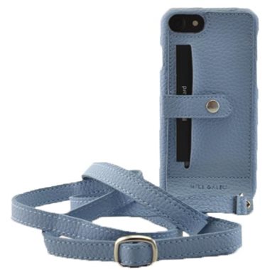 MIKE GALELI ISTANBUL Apple iPhone SE2020/8/7/6s/6 Back-Cover Lenny mit Gurt light blue