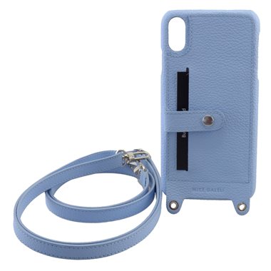 MIKE GALELI ISTANBUL Apple iPhone X,XS Back-Cover Lenny mit Gurt light blue