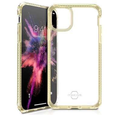 ITSKINS Apple iPhone 11 Pro Drop-Protection Cover HYBRID CLEAR light yellow transparent