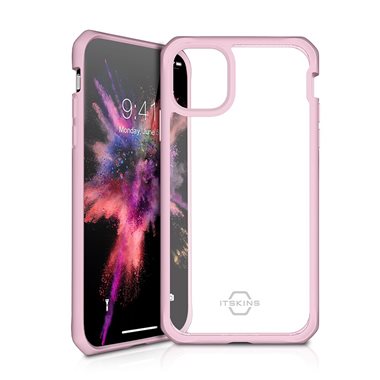 ITSKINS Apple iPhone 11 Pro Drop-Protection Cover HYBRID SOLID pink transparent