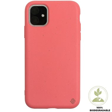 UUNIQUE Apple iPhone 11 Hard-Cover ECO BACK SHELL coral lichee