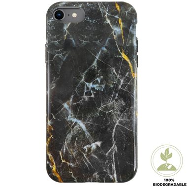 UUNIQUE Apple iPhone SE2020/8/7/6s/6 Backcover, 100% Recyclebar ECO BACK SHELL, dark star marble