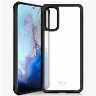 ITSKINS Samsung Galaxy S20 Drop-Protection Cover HYBRID SOLID plain black transparent