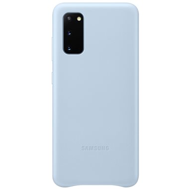 SAMSUNG Galaxy S20 Leder-Backcover hellblau Leather Cover sky blue
