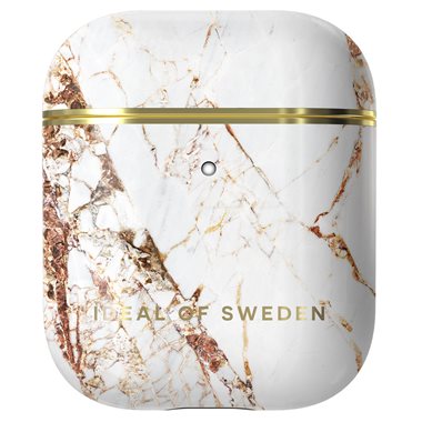 IDEAL OF SWEDEN Apple AirPods 1st & 2nd Generation Designer Hard-Cover Carrara Gold