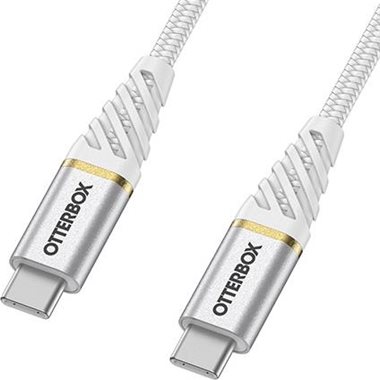 OTTERBOX USB-Kabel <b>FastCharge</b> 2.0m USB-C Stecker -> USB-C Stecker <b>Premium-Series</b>, white