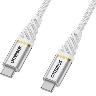 OTTERBOX USB-Kabel <b>FastCharge</b> 3.0m USB-C Stecker -> USB-C Stecker <b>Premium-Series</b>, white