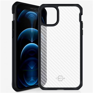 ITSKINS Apple iPhone 12/12 Pro Drop-Protection Cover HYBRID TEK black and transparent