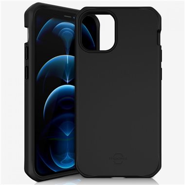 ITSKINS Apple iPhone 12/12 Pro Drop-Protection Cover HYBRID SILK black