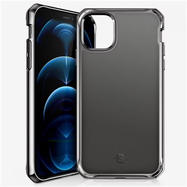 ITSKINS Apple iPhone 12/12 Pro Drop-Protection Cover HYBRID GLASS space grey