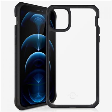 ITSKINS Apple iPhone 12/12 Pro Soft-Cover FERONIA PURE black and transparent