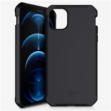 ITSKINS Apple iPhone 12 Pro Max Drop-Protection Cover SPECTRUM SOLID plain black