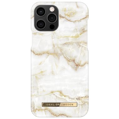 IDEAL OF SWEDEN Apple iPhone 12/12 Pro Designer Hard-Cover Golden Pearl Marble