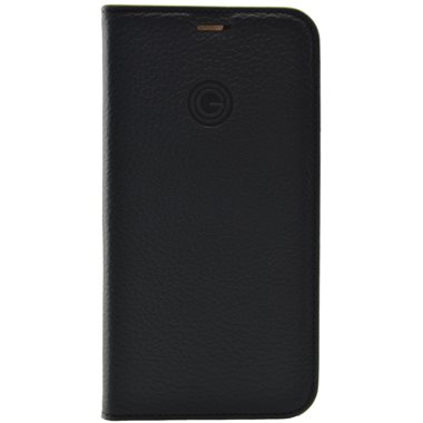 MIKE GALELI ISTANBUL Apple iPhone 12/12 Pro Book-Cover aus Echtleder Marc black