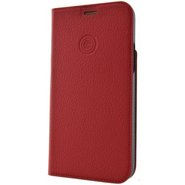 MIKE GALELI ISTANBUL Apple iPhone 12/12 Pro Book-Cover aus Echtleder Marc swiss red
