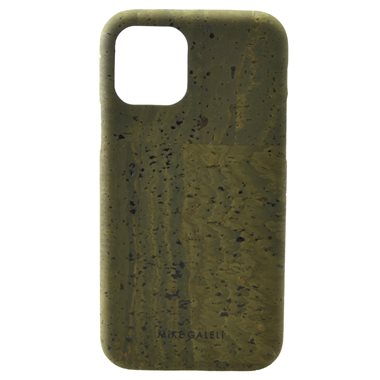 MIKE GALELI ISTANBUL Apple iPhone 12/12 Pro Hard-Cover aus Kork ECO Levi Cork grün