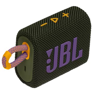 JBL Universal Bluetooth Speaker Waterproof, Dustproof, USB-C Charging, 5H Playtime Go 3 green