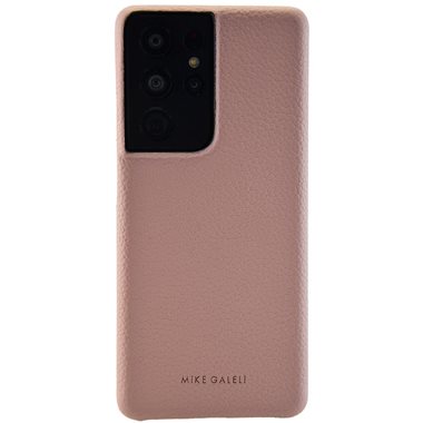 MIKE GALELI ISTANBUL Samsung Galaxy S21 Ultra HARD-Cover in Echtleder Lenny rose tan