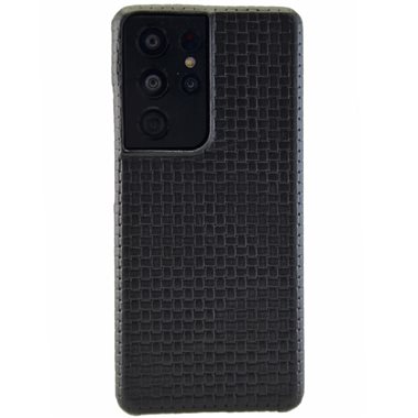 MIKE GALELI ISTANBUL Samsung Galaxy S21 Ultra HARD-Cover in Echtleder Gino classy black