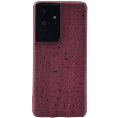 MIKE GALELI ISTANBUL Samsung Galaxy S21 Ultra Hard-Cover aus Kork ECO Levi Cork bordeaux