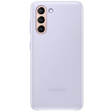 SAMSUNG Galaxy S21 Hard-Cover mit LED-Anzeige Smart LED Cover Violet