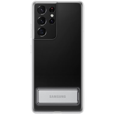 SAMSUNG Galaxy S21 Ultra Hard-Cover Clear Standing Cover Transparent