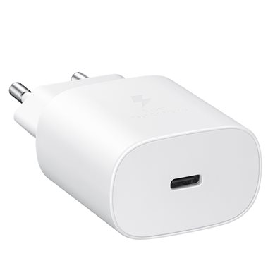 SAMSUNG USB-Charger 100-240V FastCharge 1x USB-C 25W Wall Charger (w/o cable) white