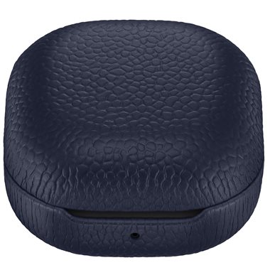 SAMSUNG Galaxy Buds Live/Pro Hard-Cover Leather Cover navy