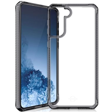 ITSKINS Samsung Galaxy S21 Drop-Protection Cover HYBRID CLEAR black and transparent