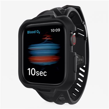 ITSKINS Apple Watch SE/6/5/4 <b>40mm</b> Displayschutz-Cover+Armband, Drop-Protection SPECTRUM CLEAR black