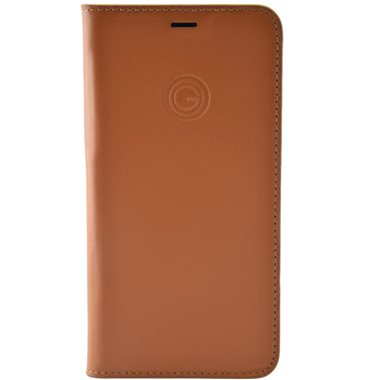 MIKE GALELI ISTANBUL Apple iPhone XS Max Book-Cover aus Echtleder Marc cognac