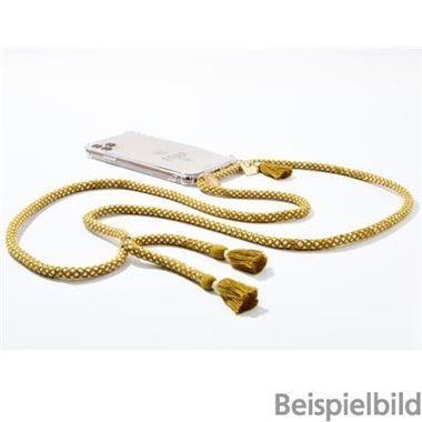 ETUUI Apple iPhone SE2020/8/7/6s/6 Necklace-Cover mit Kordel und Gold Accessoires KURKUMA yellow