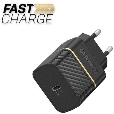 USB-Charger 100-240V 1x USB-C 20W PD (Power Delivery) 78-80348 Black