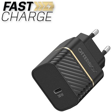 OTTERBOX USB-Charger 100-240V 1x USB-C 30W PD (Power Delivery) 78-80483 black