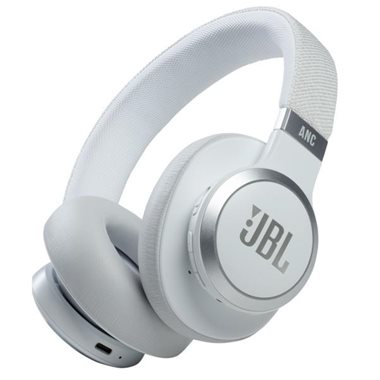 JBL Universal Bluetooth Headset ANC, Wireless Around-Ear white Live 660, white