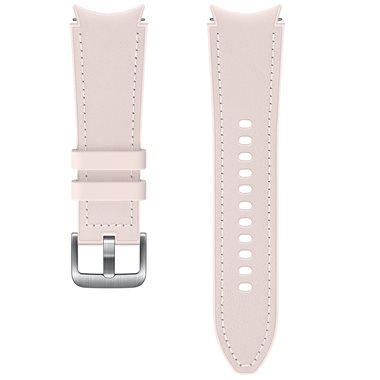 SAMSUNG Universal Band 20mm S Lederarmband mit gummierter Unterseite Hybrid Band pink