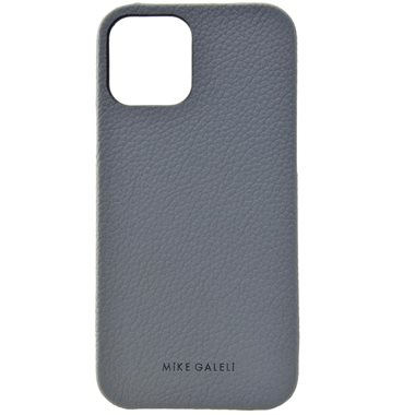 MIKE GALELI ISTANBUL Apple iPhone 13 Pro HARD-Cover in Echtleder Lenny ultimate gray