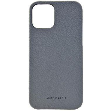 MIKE GALELI ISTANBUL Apple iPhone 13 Pro Max HARD-Cover in Echtleder Lenny ultimate gray