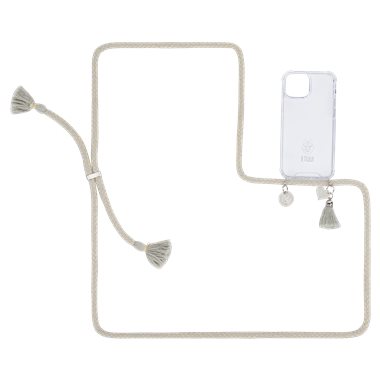 ETUUI Apple iPhone 13 mini Necklace-Cover mit Kordel AMALFI white