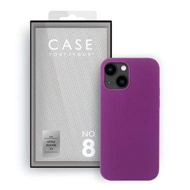 CASE 44 Apple iPhone 13 Soft-Cover Liquid Silicone Case purple