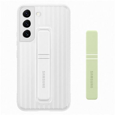 SAMSUNG Galaxy S22 Hard-Cover Protective Standing Cover white