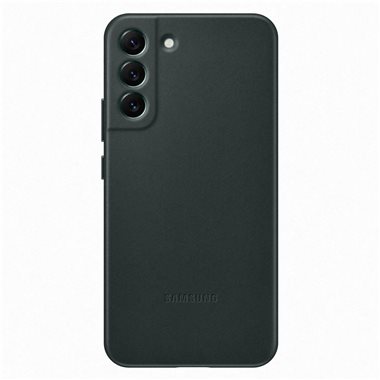 SAMSUNG Galaxy S22+ Leder-Backcover Leather Cover green