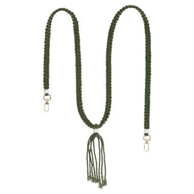 ETUUI Kordel mit Gold-Applikationen für Necklace-Cover Marrakesch, forestgrün/gold