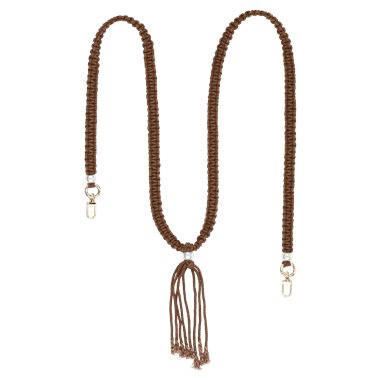 ETUUI Kordel mit Gold Applikationen für Necklace-Cover Marrakesch, kastanienbraun/gold