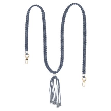 ETUUI Kordel mit Gold-Applikationen für Necklace-Cover Marrakesch, jeansblau/gold