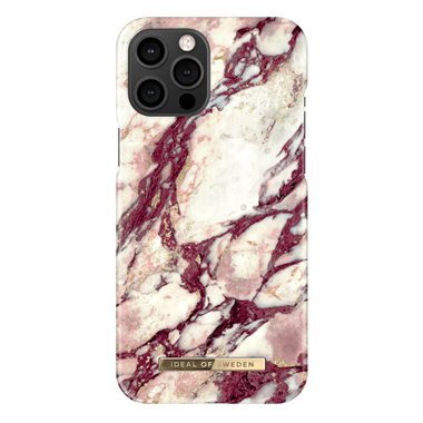 IDEAL OF SWEDEN Apple iPhone 12 Pro Max Designer Hard-Cover Calacatta Ruby Marble