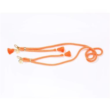 ETUUI Kordel mit Gold Applikation Für Necklace Cover Original orange/gold