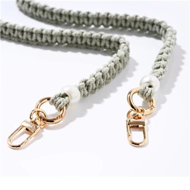 ETUUI Kordel mit Gold Applikationen Für Necklace Cover Marrakesch grey/gold