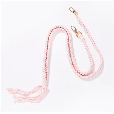 ETUUI Kordel mit Gold Applikationen Für Necklace Cover Marrakesch pink/gold